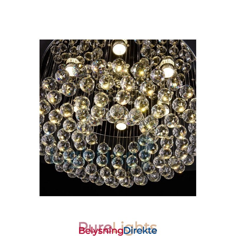 Moderne K9 Krystall Rund Innfelt Taklampe