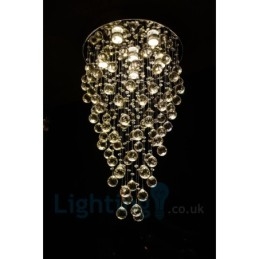 6 Lys Moderne K9 Krystall Rund Innfelt Taklampe