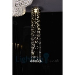 1 Lys Billig Moderne K9 Krystall Rund Innfelt Taklampe