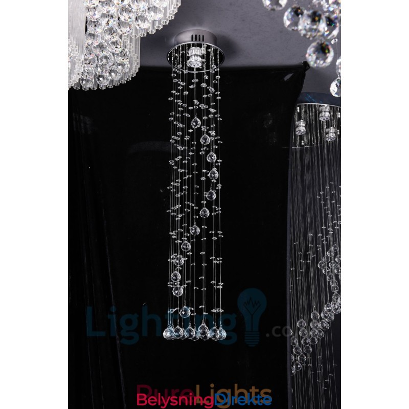 1 Lys Billig Moderne K9 Krystall Rund Innfelt Taklampe