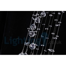 1 Lys Billig Moderne K9 Krystall Rund Innfelt Taklampe