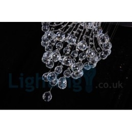 4 Lys Moderne K9 Krystall Rund Innfelt Taklampe