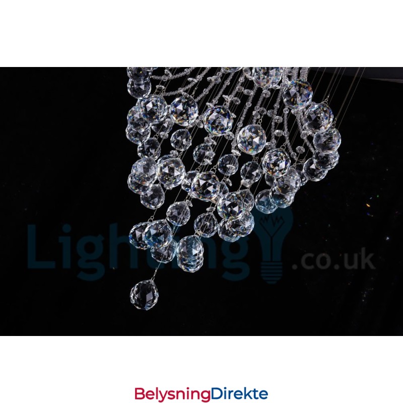 4 Lys Moderne K9 Krystall Rund Innfelt Taklampe