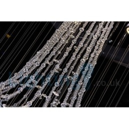 4 Lys Moderne K9 Krystall Rund Innfelt Taklampe