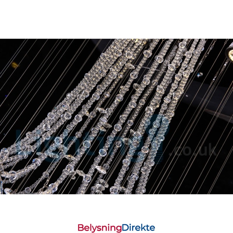 4 Lys Moderne K9 Krystall Rund Innfelt Taklampe