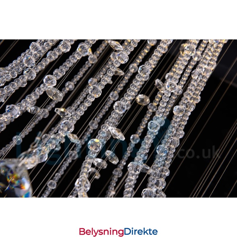 4 Lys Moderne K9 Krystall Rund Innfelt Taklampe