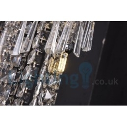 4 X Gu10 + 8 X G4 150 Cm Lang Krystalldråpelampe Moderne K9 Krystallrund Innfelt Taklampe