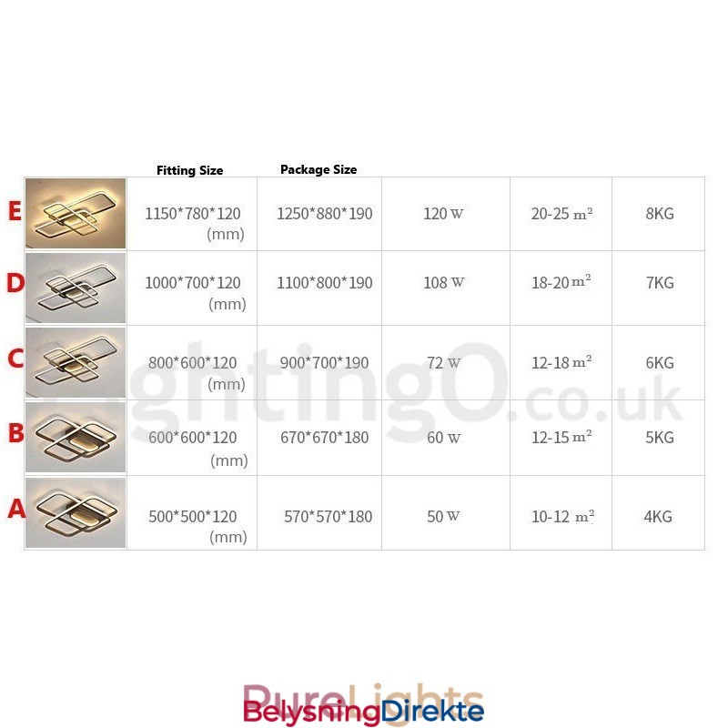 Moderne, Moderne Taklampe I Aluminium Med Maling, Innfelt Lampe Med Fjernkontrolldimmer, Kan Også Brukes Som Vegglampe