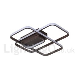 Moderne, Moderne Taklampe I Aluminium Med Maling, Innfelt Lampe Med Fjernkontrolldimmer, Kan Også Brukes Som Vegglampe