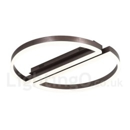 Rund Moderne, Moderne Taklampe I Aluminium, Innfelt Lampe Med Fjernkontrolldimmer, Kan Også Brukes Som Vegglampe