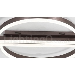 Rund Moderne, Moderne Taklampe I Aluminium, Innfelt Lampe Med Fjernkontrolldimmer, Kan Også Brukes Som Vegglampe