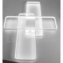 Moderne, Moderne Taklampe I Aluminium, Veggmontert Med Fjernkontrolldimmer For Stue, Soverom, Kan Også Brukes Som Vegglampe