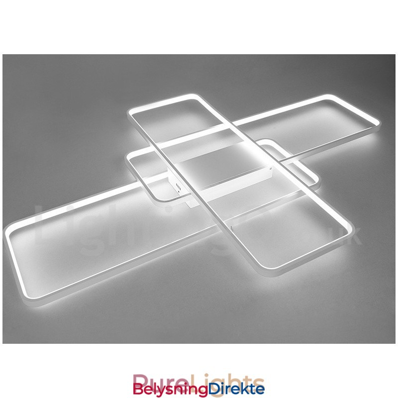 Moderne, Moderne Taklampe I Aluminium, Veggmontert Med Fjernkontrolldimmer For Stue, Soverom, Kan Også Brukes Som Vegglampe