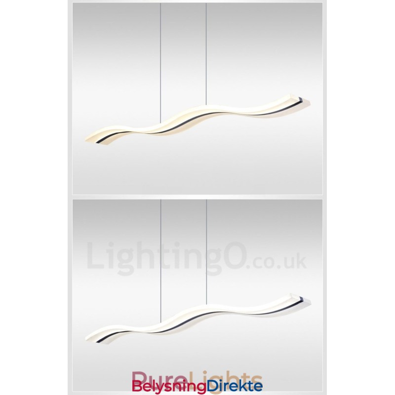 Dimbar Lineær Pendellampe Med Fjernkontroll, Moderne Design