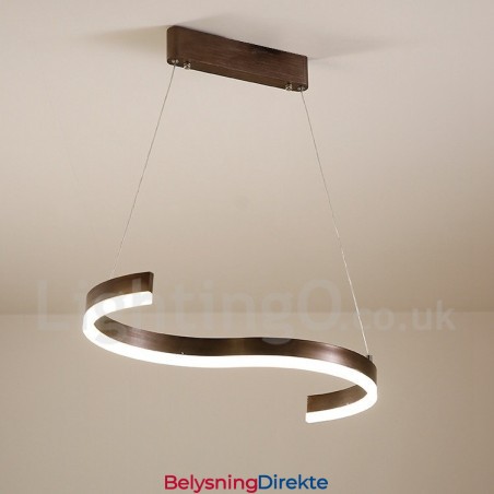 Dimbar Lineær Pendellampe Med Fjernkontroll, Moderne Design