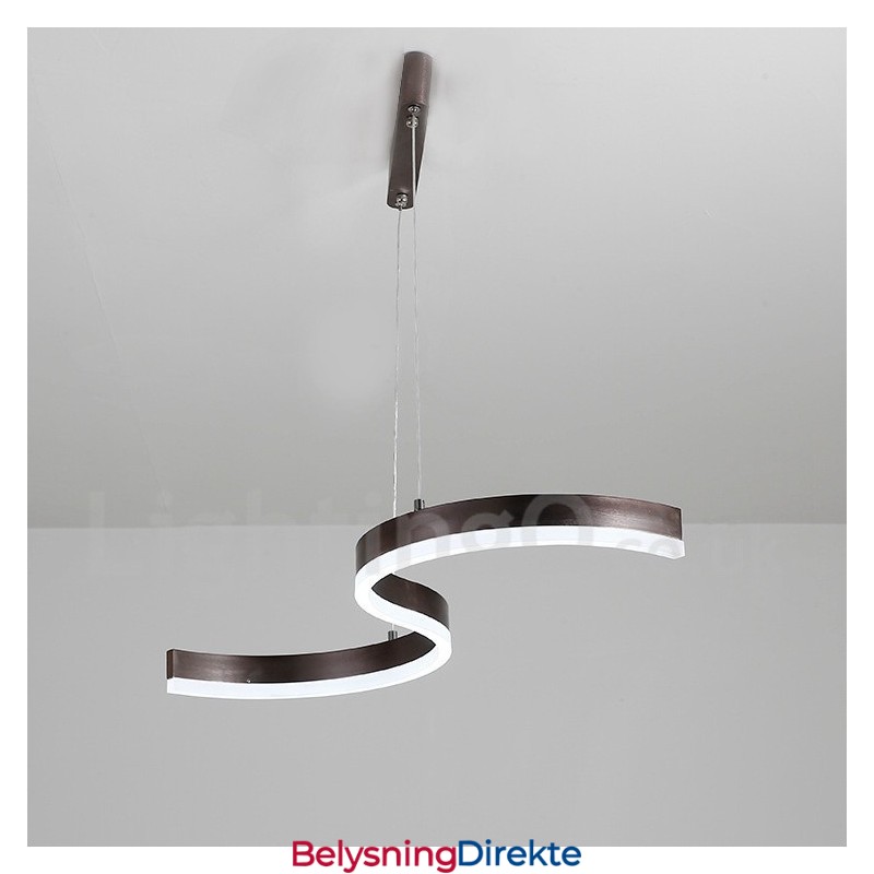 Dimbar Lineær Pendellampe Med Fjernkontroll, Moderne Design