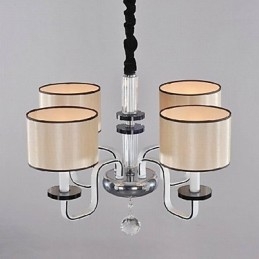 Moderne Minimalistisk Lysekronebelysning I Stoffkunstkrystall