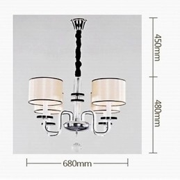 Moderne Minimalistisk Lysekronebelysning I Stoffkunstkrystall
