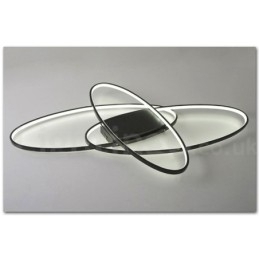 Dimmbar Oval Moderne Samtidskunst Taklampe I Aluminium Innfelt Lampe For Stue Soverom Kan Også Brukes Som Vegglampe