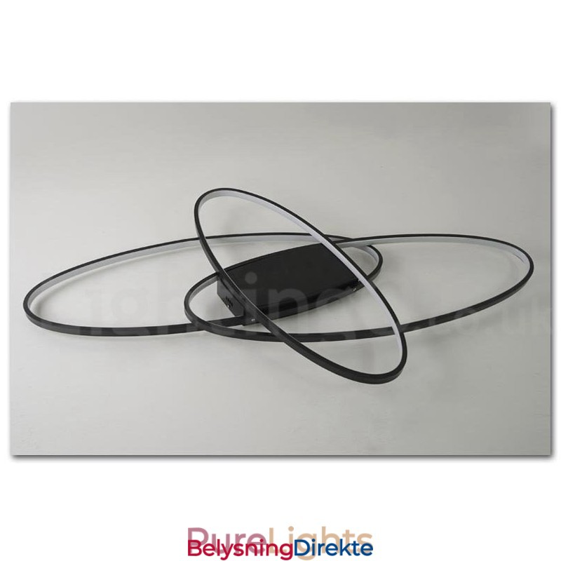 Dimmbar Oval Moderne Samtidskunst Taklampe I Aluminium Innfelt Lampe For Stue Soverom Kan Også Brukes Som Vegglampe