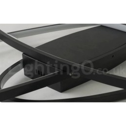 Dimmbar Oval Moderne Samtidskunst Taklampe I Aluminium Innfelt Lampe For Stue Soverom Kan Også Brukes Som Vegglampe