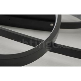 Dimmbar Oval Moderne Samtidskunst Taklampe I Aluminium Innfelt Lampe For Stue Soverom Kan Også Brukes Som Vegglampe