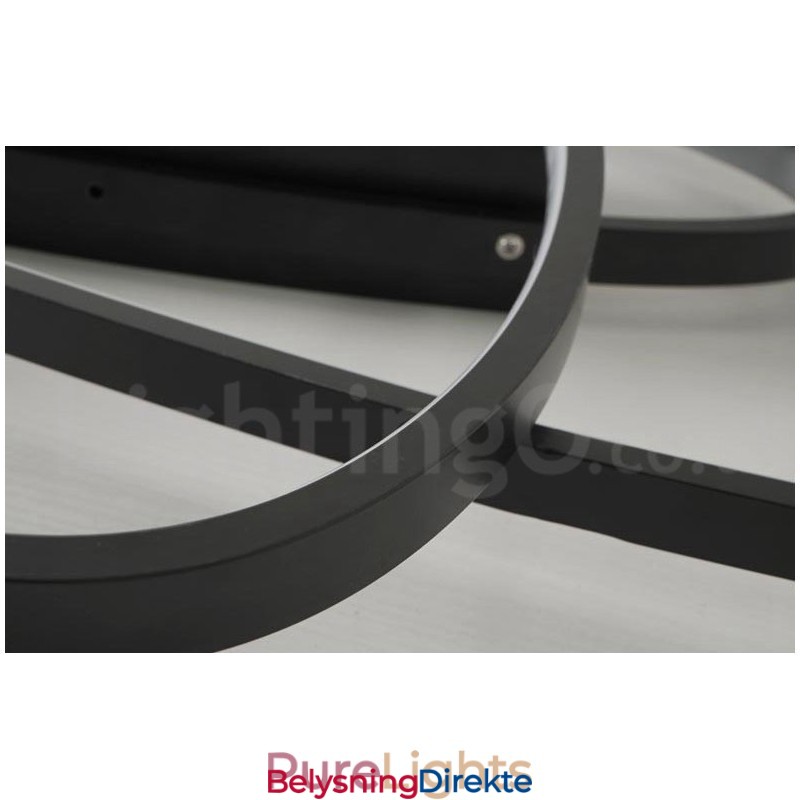 Dimmbar Oval Moderne Samtidskunst Taklampe I Aluminium Innfelt Lampe For Stue Soverom Kan Også Brukes Som Vegglampe