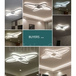 Dimmbar Oval Moderne Samtidskunst Taklampe I Aluminium Innfelt Lampe For Stue Soverom Kan Også Brukes Som Vegglampe