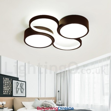 Dimbar Moderne, Moderne Taklampe I Aluminium, Innfelt Lampe For Stue, Soverom, Kan Også Brukes Som Vegglampe