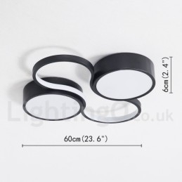 Dimbar Moderne, Moderne Taklampe I Aluminium, Innfelt Lampe For Stue, Soverom, Kan Også Brukes Som Vegglampe