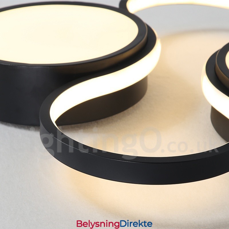 Dimbar Moderne, Moderne Taklampe I Aluminium, Innfelt Lampe For Stue, Soverom, Kan Også Brukes Som Vegglampe