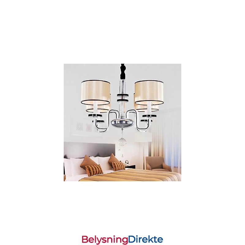 Moderne Minimalistisk Lysekronebelysning I Stoffkunstkrystall