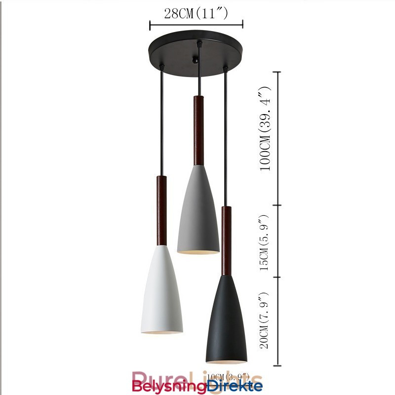 Moderne, Samtidskunstnerisk Macaron-Pendellampedesign