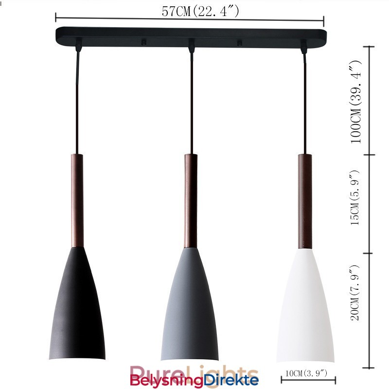 Moderne, Samtidskunstnerisk Macaron-Pendellampedesign