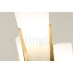 Retro Vintage Messingkrystaller Anhengslys Lysekrone Med Glassskjermer