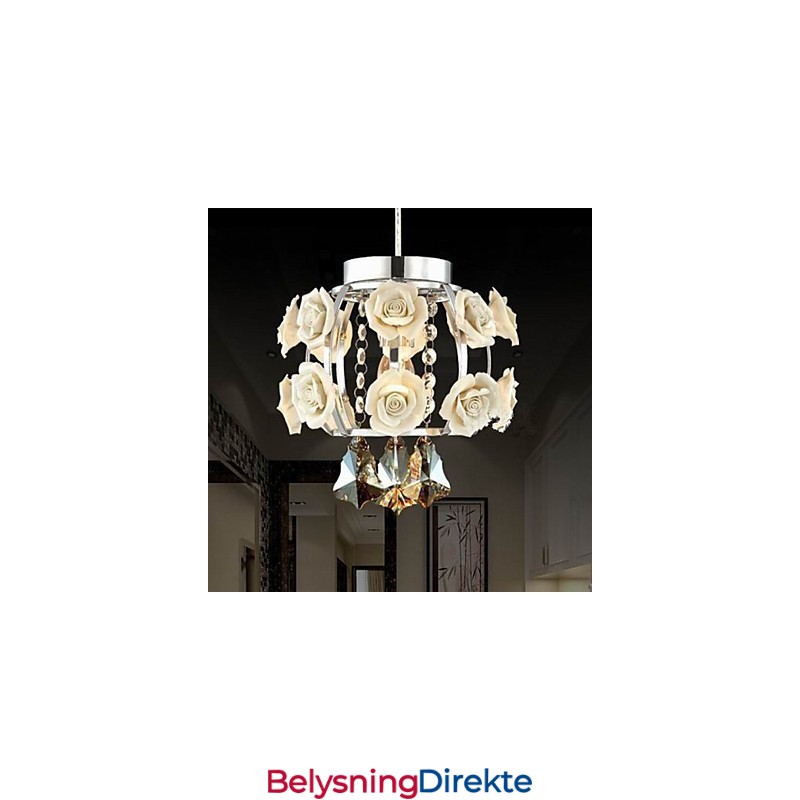 Lysekrone Krystall Moderne Samtidslykt Metall 1 Lys