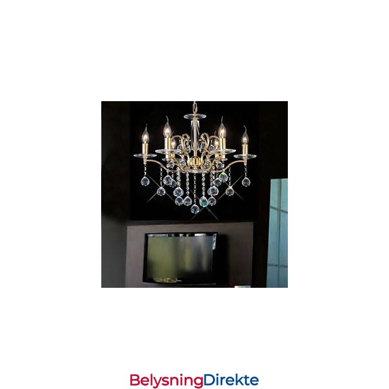 Tradisjonell Klassisk Krystallgullmetalllysekrone