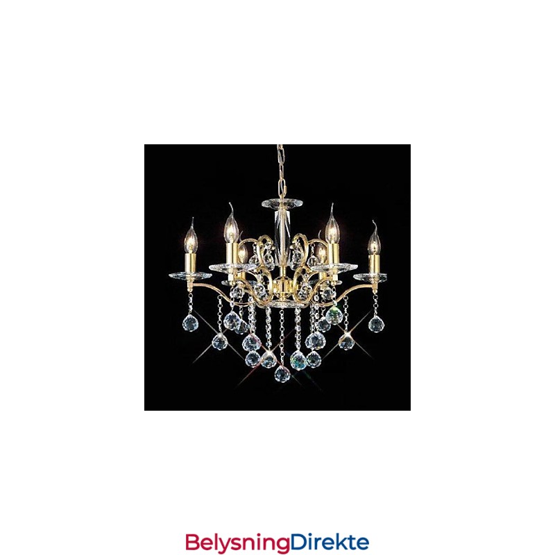 Tradisjonell Klassisk Krystallgullmetalllysekrone