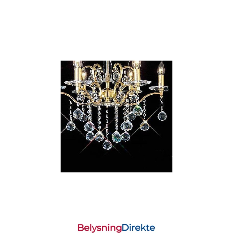 Tradisjonell Klassisk Krystallgullmetalllysekrone