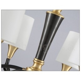 Luksuriøs Rustikk Retro Vintage Messing Stein Anhengslysekrone Med Glassskjermer I Ren Messing