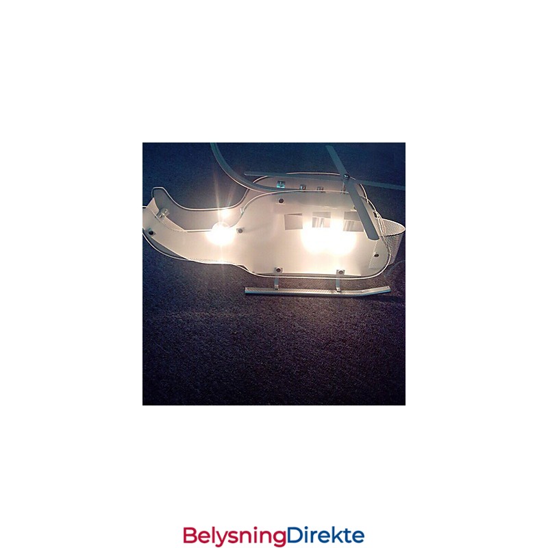 Enkel Barnelampe Tegneserie Glass Helikopterlampe