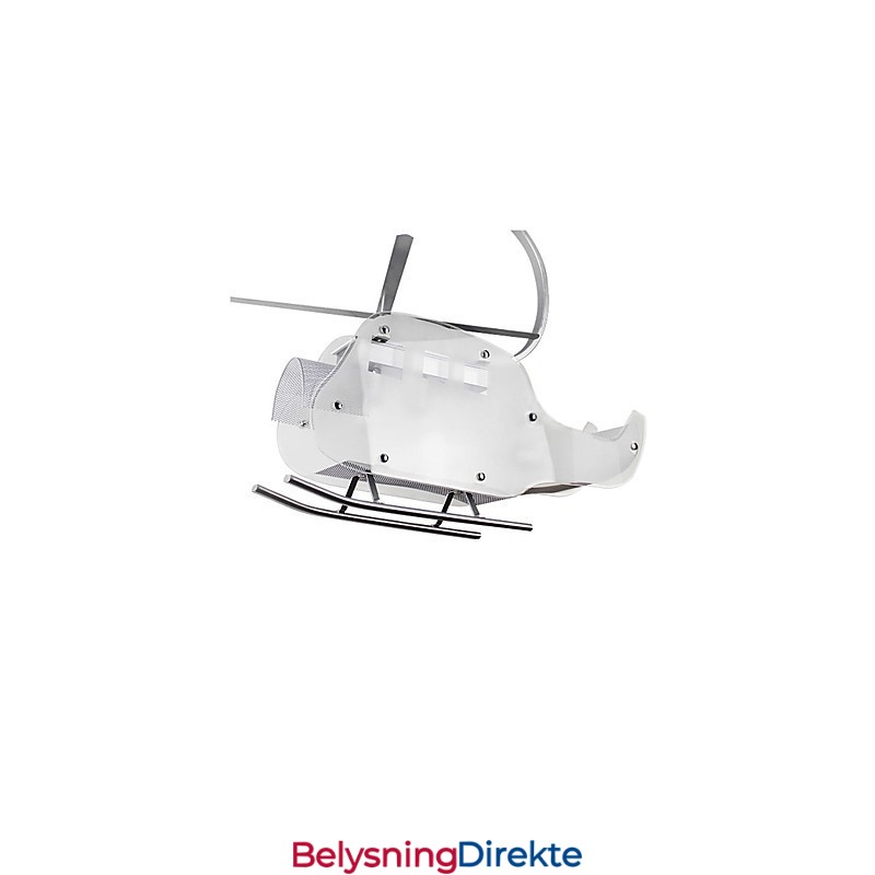 Enkel Barnelampe Tegneserie Glass Helikopterlampe