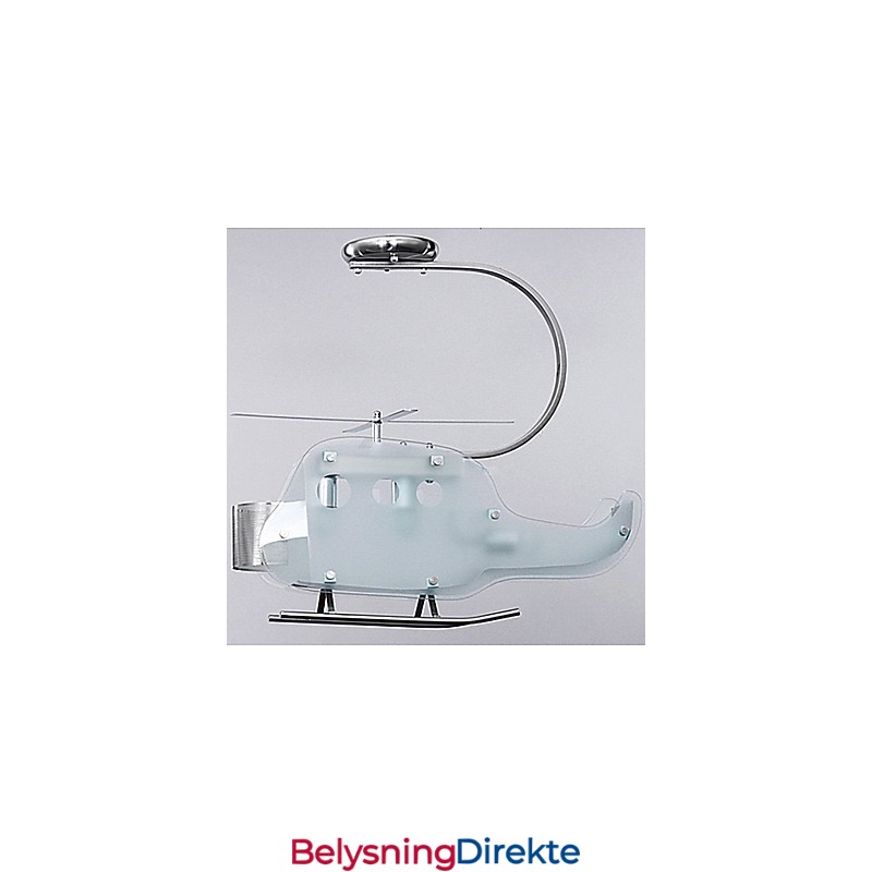 Enkel Barnelampe Tegneserie Glass Helikopterlampe