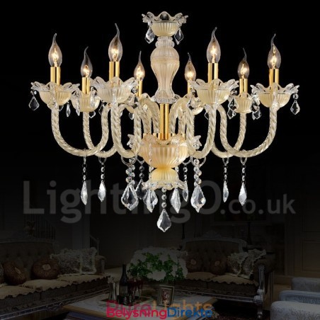 Krystall Luksuriøs Moderne Samtids Anheng Lysekrone