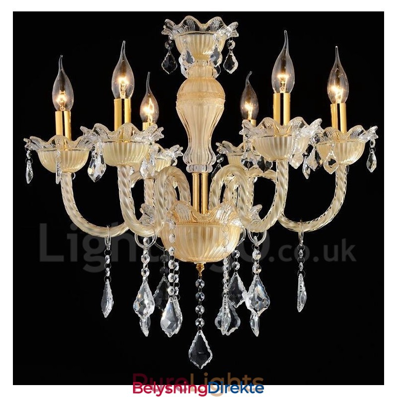 Krystall Luksuriøs Moderne Samtids Anheng Lysekrone