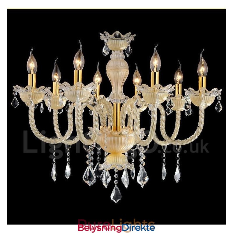 Krystall Luksuriøs Moderne Samtids Anheng Lysekrone