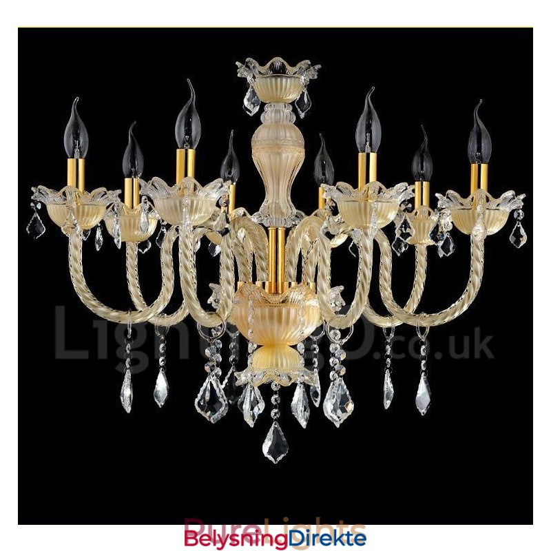 Krystall Luksuriøs Moderne Samtids Anheng Lysekrone