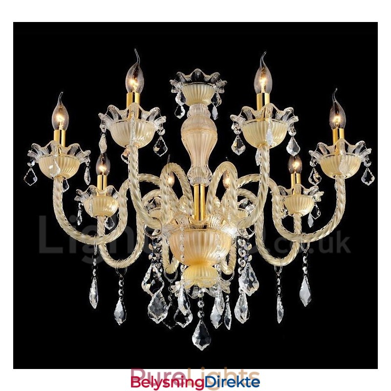 Krystall Luksuriøs Moderne Samtids Anheng Lysekrone