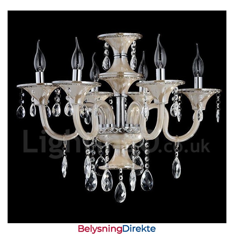 Krystall Luksuriøs Moderne Samtids Anheng Lysekrone