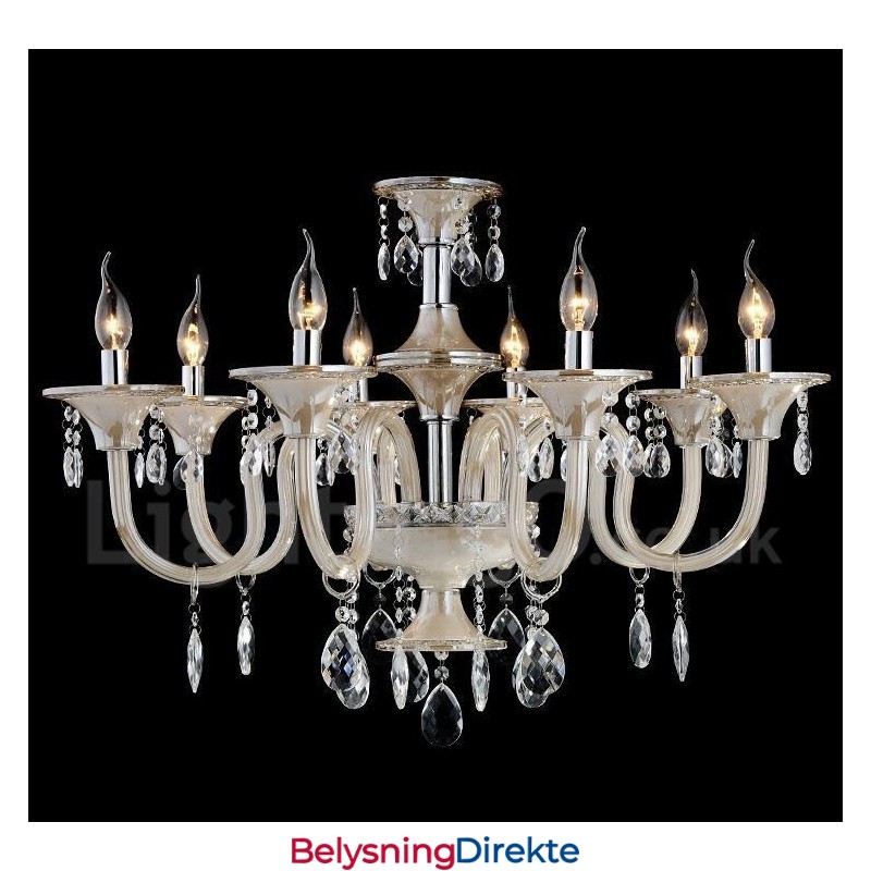Krystall Luksuriøs Moderne Samtids Anheng Lysekrone